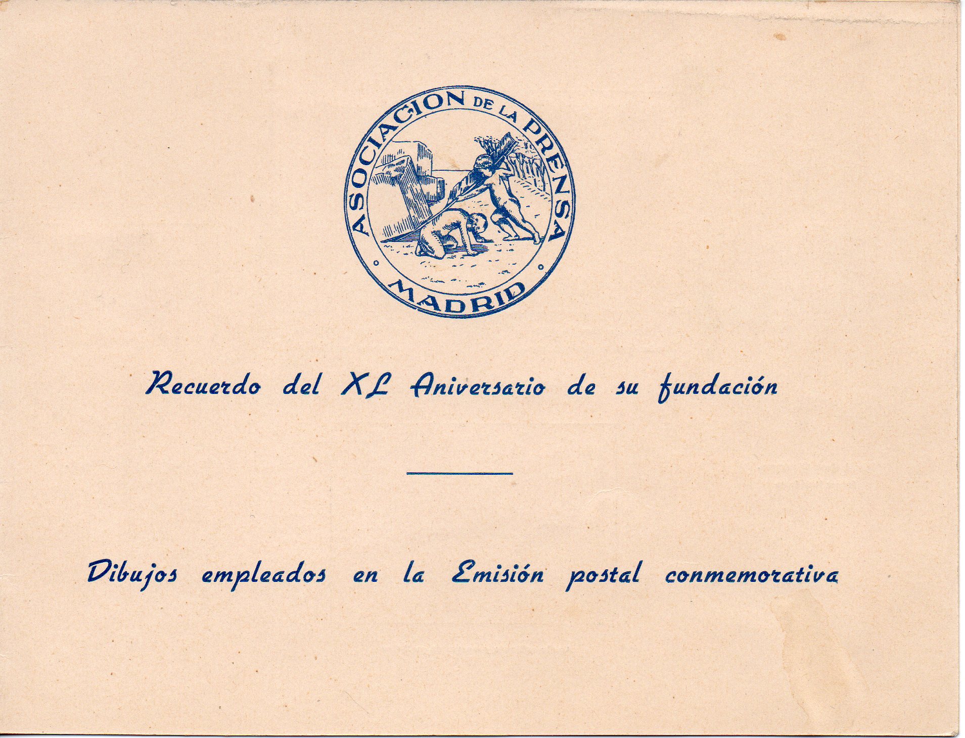 1936 Aniversario Asociacion Prensa sobrecargo A.P.